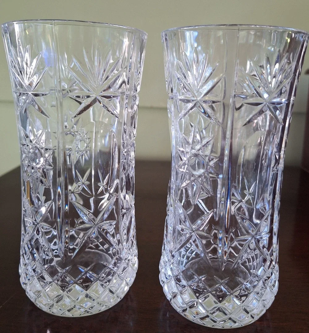 Set of 2 Vintage Lenox Crystal Star 6